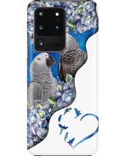 Load image into Gallery viewer, Magical Gray Couple African Parrot Gift For Bird Lovers Phone case
