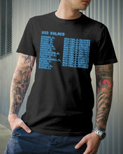 Load image into Gallery viewer, Pinpoint The Location In The Space Blue Guys Tee