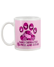 Load image into Gallery viewer, Lovely Phone Case Easily Distracted By Pigs And Dogs Gift For Dog Lovers Mug