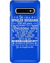 Load image into Gallery viewer, Shes Stubborn Messy And A Brat At Times Black Gift For Husband Phone case