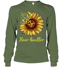 Load image into Gallery viewer, Hair Hustler Sunflower Trending Gift For Friends Unisex Long Sleeve