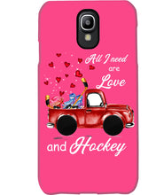 Load image into Gallery viewer, All I Need Are Love And Hockey Gift For Hockey Players Phone case