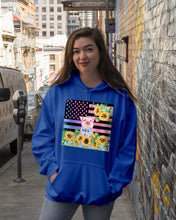 Load image into Gallery viewer, Pig America Flag Sunflower Special Custom Design Hoodie