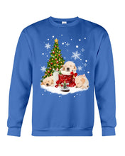 Load image into Gallery viewer, Funny Golden Retrievers Sleep In Red Boots Gift For Dog Lovers Sweatshirt