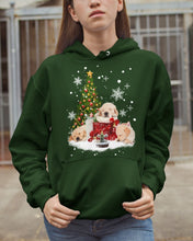 Load image into Gallery viewer, Funny Golden Retrievers Sleep In Red Boots Gift For Dog Lovers Hoodie
