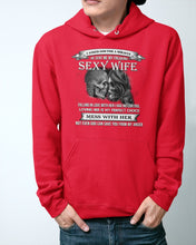 Load image into Gallery viewer, Shes Stubborn Messy And A Brat At Times Black Gift For Husband Hoodie