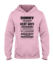 Load image into Gallery viewer, Gift For Husband Taken By A November Sexy Wife Who Happens To Cuss A Lot Hoodie