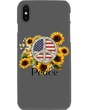 Load image into Gallery viewer, Peace Sign Sunflower Birthday Gift For Girls Phone case