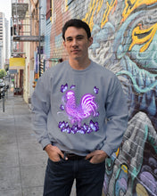 Load image into Gallery viewer, Chicken Purple Butterflies Gift For Chicken Lovers Sweatshirt