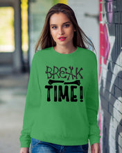 Load image into Gallery viewer, Break Bone Time White Background Gift For Women Sweatshirt