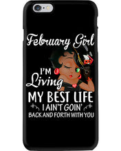 Load image into Gallery viewer, Betty Boop February Girl Living My Best Life Birthday Meaningful Gift Phone case
