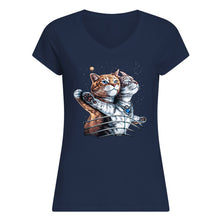 Load image into Gallery viewer, Vintage Funny Cat Love Trending Gift For Cat Lovers Ladies V-Neck