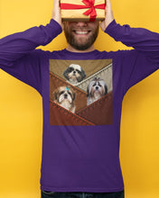 Load image into Gallery viewer, Three Cute Shih Tzu In Bag Gift For Dog Lovers Unisex Long Sleeve