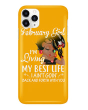 Load image into Gallery viewer, Betty Boop February Girl Living My Best Life Birthday Meaningful Gift Phone case