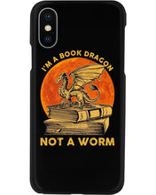 Load image into Gallery viewer, I'm A Book Dragon Not A Worm Gift For Dragon Lovers Phone case