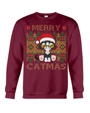 Load image into Gallery viewer, Merry Catmas Cute Funny Gifts Sweatshirt