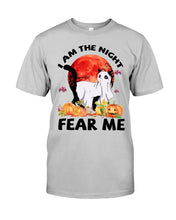 Load image into Gallery viewer, I Am The Night Fear Me Ghost Cat Gift For Cat Lovers Guys Tee