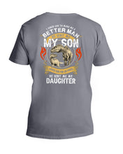 Load image into Gallery viewer, God Sent Me My Son And My Daughter Custom Design Gift For Family Guys V-Neck