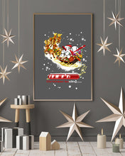Load image into Gallery viewer, Baseball Xmas Sleigh Loading Gift For Baseball Lovers Vertical Poster