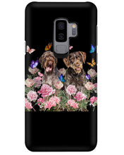Load image into Gallery viewer, German Wirehaired Pointer With Peonies Gift For Dog Lovers Phone case