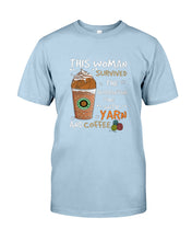 Load image into Gallery viewer, The Quarantine Time With Yarn And Coffee Gift For Women Guys Tee