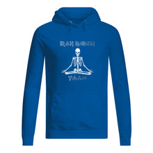 Load image into Gallery viewer, Yoga Iron Skeleton Dark Blue Background Gift For Men Hoodie