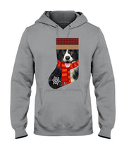 Load image into Gallery viewer, Santa Border Collie In Stock Gift For Dog Lovers Hoodie