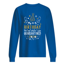 Load image into Gallery viewer, Vintage Funny My 45th Birthday The One Where I Was Quarantined Sweatshirt