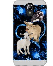 Load image into Gallery viewer, Lovely Phone Case Twinkling Blue Heart Gift For Goat Lovers Phone case