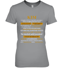 Load image into Gallery viewer, Kim Custom Name Gift A Warrior's Mentality With A Poet's Soul Ladies Tee