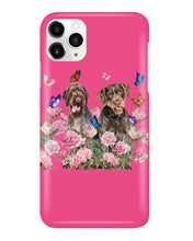 Load image into Gallery viewer, German Wirehaired Pointer With Peonies Gift For Dog Lovers Phone case