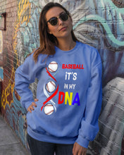 Load image into Gallery viewer, Baseball Be My DNA Gift For Sport Lovers Sweatshirt