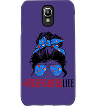 Load image into Gallery viewer, Firefighter Make You Life Safe Lady With Blue Ribbonhead Gift For Women Phone case