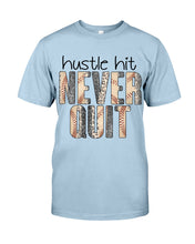 Load image into Gallery viewer, Baseball Hustle Hit Never Quit Gift For Lovers Guys Tee