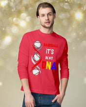 Load image into Gallery viewer, Baseball Be My DNA Gift For Sport Lovers Unisex Long Sleeve