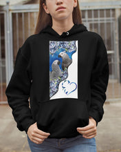 Load image into Gallery viewer, Magical Gray Couple African Parrot Gift For Bird Lovers Hoodie