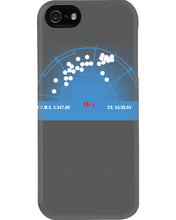 Load image into Gallery viewer, Pinpoint The Location In The Space Blue Phone case