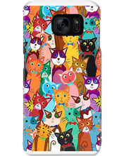Load image into Gallery viewer, Colorful Cartoon Cat Face Gift For Cat Lovers Phone case