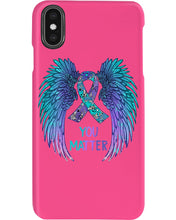 Load image into Gallery viewer, You Matter Ribbon Awareness With Angel Wings Phone case