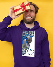 Load image into Gallery viewer, Magical Gray Couple African Parrot Gift For Bird Lovers Hoodie