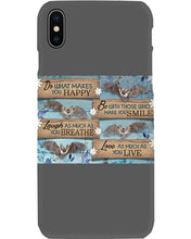 Load image into Gallery viewer, Do What Makes You Happy With Bats Gift For Girls Phone case