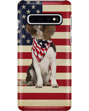 Load image into Gallery viewer, Lovely Phone Case With US Flag Gift For Spaniel Lovers Phone case
