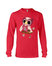 Load image into Gallery viewer, Lovely Tote Bag Owl Perchs On Branch Gift For Owl Lovers Unisex Long Sleeve