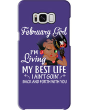 Load image into Gallery viewer, Betty Boop February Girl Living My Best Life Birthday Meaningful Gift Phone case