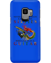 Load image into Gallery viewer, Never Underestimate A 60 Year Old Man Can Play A Guitar Phone case