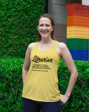 Load image into Gallery viewer, Librarian Keeper Of Books Guardian Of Knowledge Custom Gift For Librarian Ladies Flowy Tank
