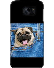 Load image into Gallery viewer, baby Pug In Denim Pocket Gift For Dog Lovers Phone case