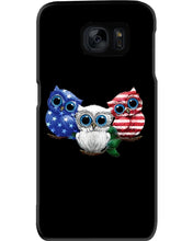 Load image into Gallery viewer, Lovely Phone Case Three Owl With US Flag Gift For Owl Lovers Phone case