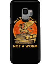 Load image into Gallery viewer, I'm A Book Dragon Not A Worm Gift For Dragon Lovers Phone case