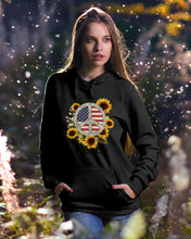 Load image into Gallery viewer, Peace Sign Sunflower Birthday Gift For Girls Hoodie